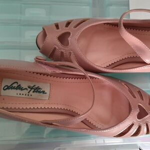 Lulu Hun Pink Heart Cutout Women's Shoes